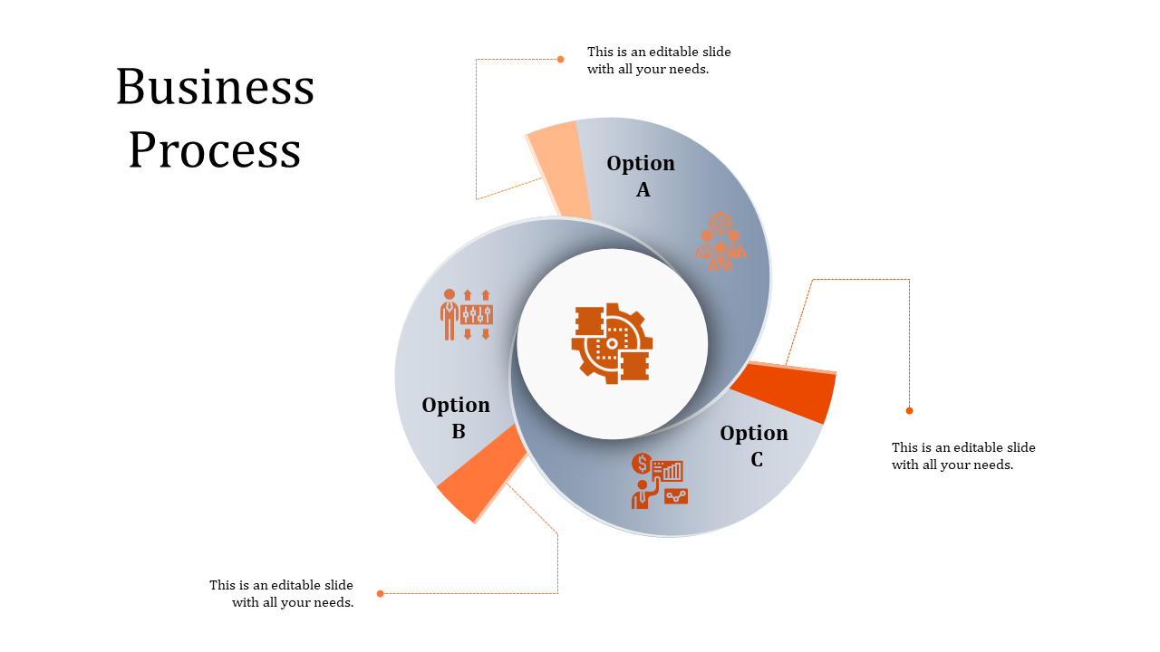business process powerpoint-business process-orange